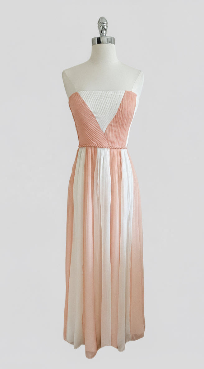Peaches & Cream Bandeau Maxi Dress