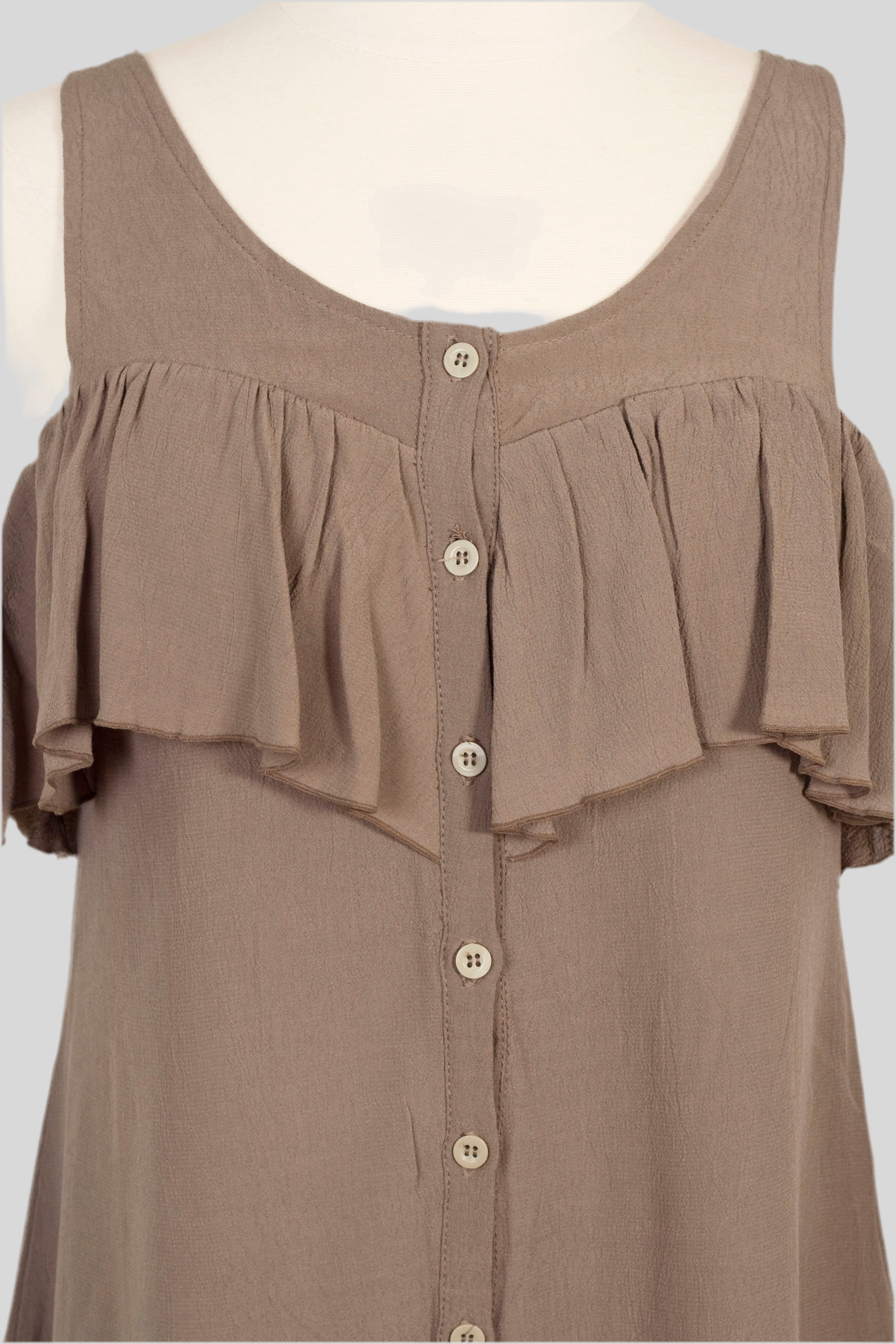 Olive Georgette Dress